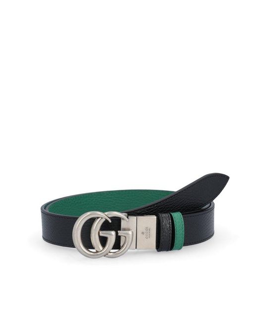 Gucci Green GG Reversible Buckle Belt for men