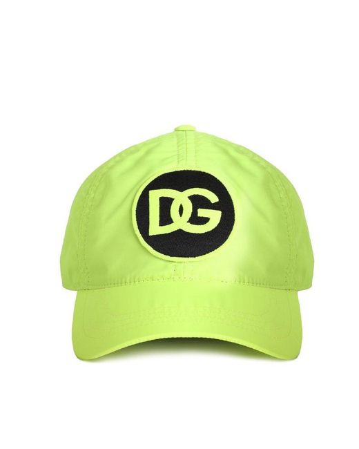 Dolce & Gabbana Green Neon Baseball Hat