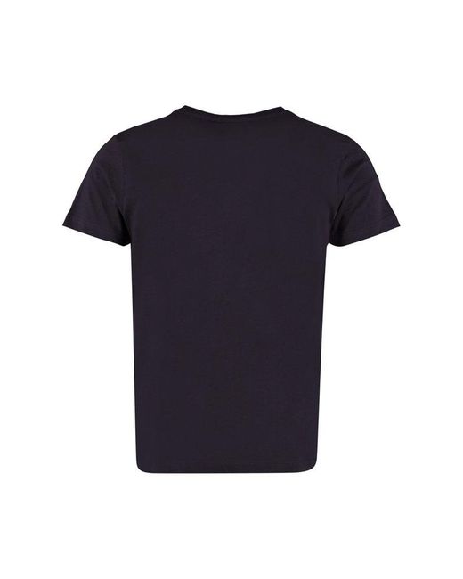 K-Way Black Logo Print Crew Neck T-Shirt for men