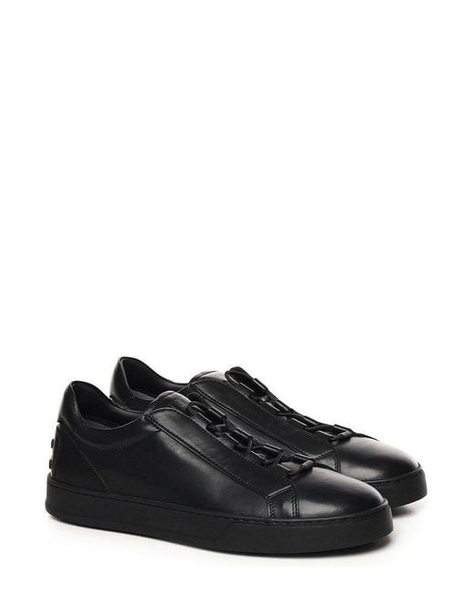 Tod's Black Lace-Up Sneakers for men