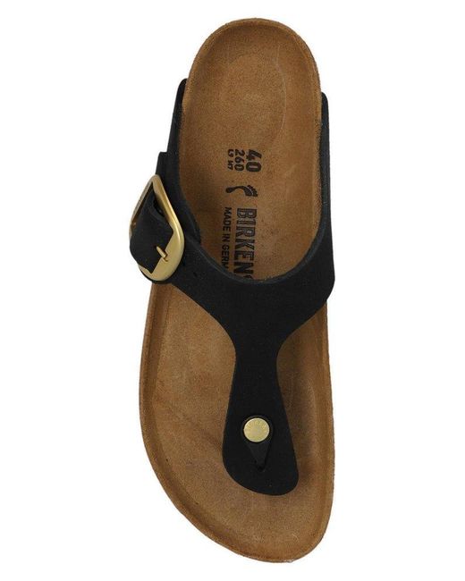 Birkenstock Black Gizeh Big Buckle Sandals