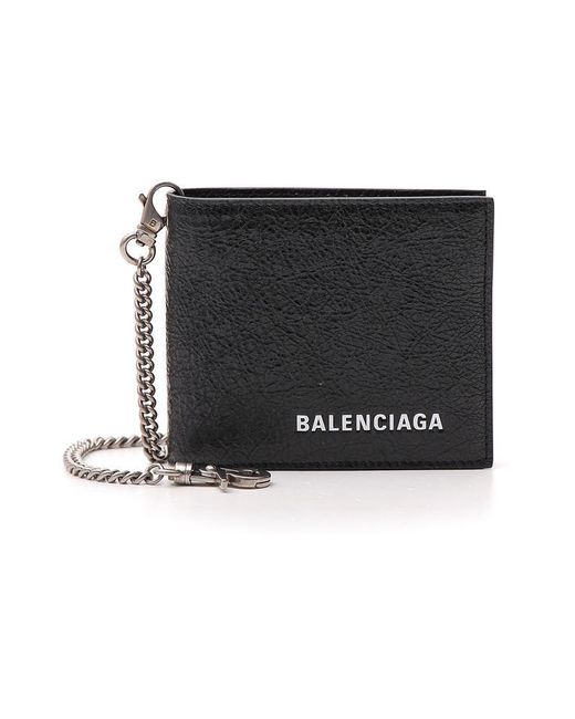Balenciaga Chain Wallet in Black for Men | Lyst