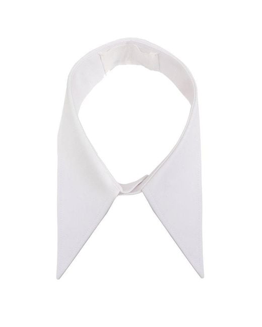 Maison Margiela White Pointed Collar for men