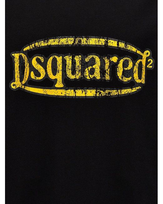 DSquared² Black Logo Sweatshirt for men