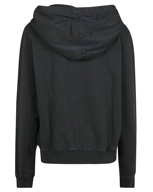 DIESEL Black Logo Print Hooded Sweatshirt