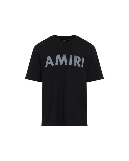 Amiri Black Stencil T-Shirt for men