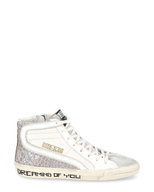 Golden Goose Deluxe Brand White Dreaming Of You Slide Trainers