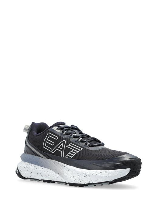 EA7 Black Dynamic Trail Sneakers for men