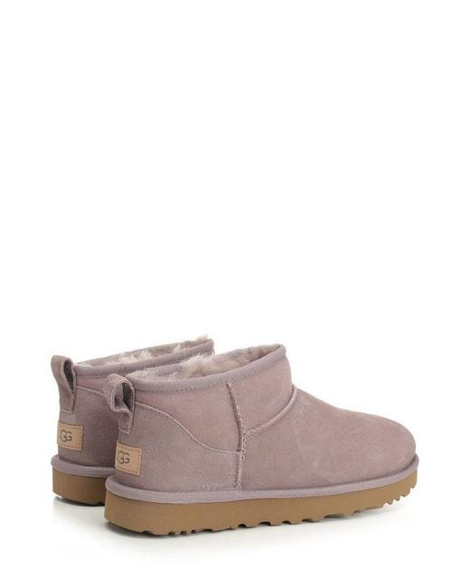 Ugg Purple Classic Ultra Mini Boots