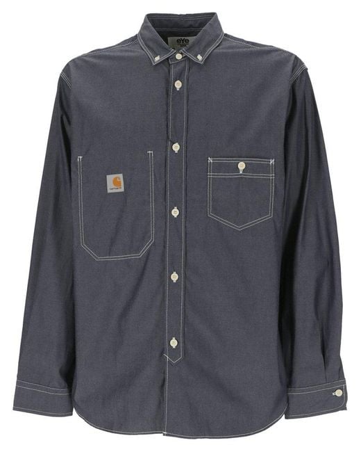 Junya Watanabe Black Button-Down Shirt for men