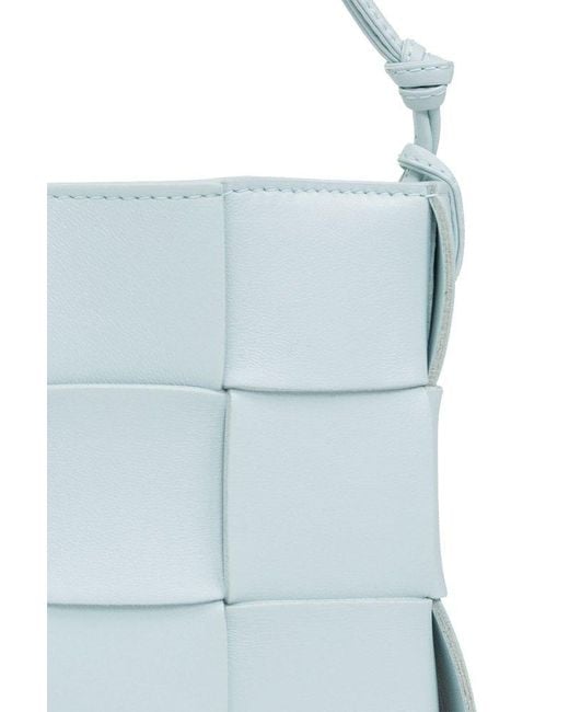 Bottega Veneta Blue ‘Cassette Mini’ Shoulder Bag