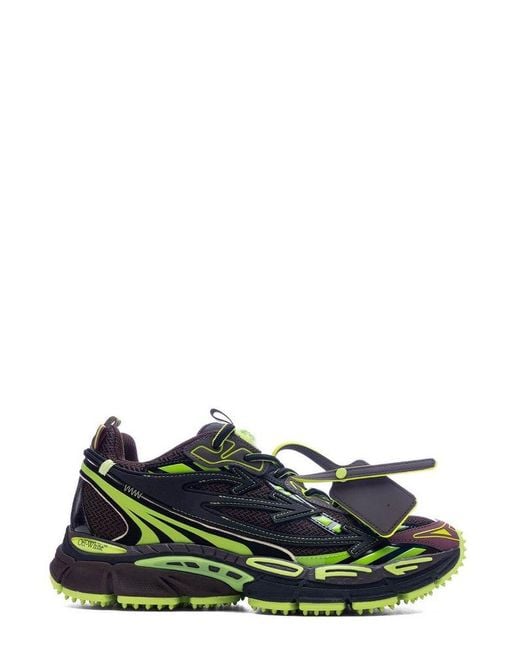 Off-White c/o Virgil Abloh Green Be Right Back Lace-Up Sneakers for men