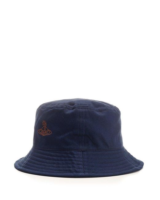 Vivienne Westwood Blue Bucket Hat for men