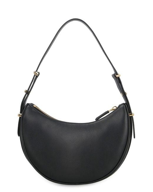 Prada Black Arqué Zipped Shoulder Bag
