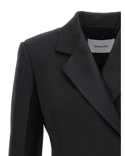 Ferragamo Black Tuxedo Blazer And Suits