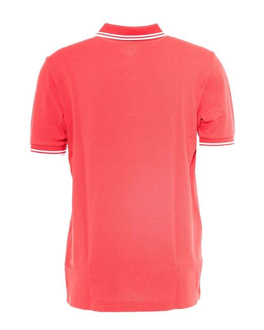 Fred Perry Pink Twin Tipped Short-sleeved Polo Shirt for men