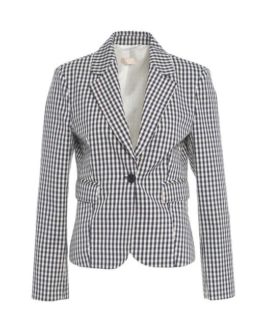 Liu Jo Multicolor Chequered Blazer