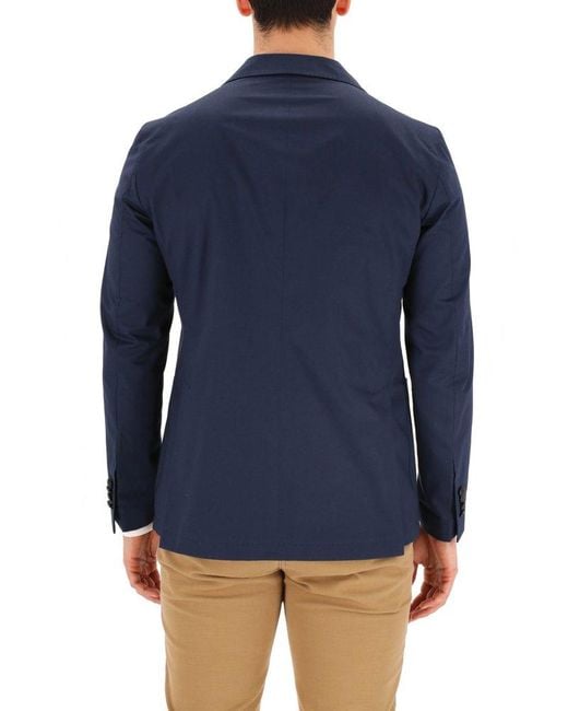 Tagliatore Blue Notched-lapels Single-breasted Blazer for men