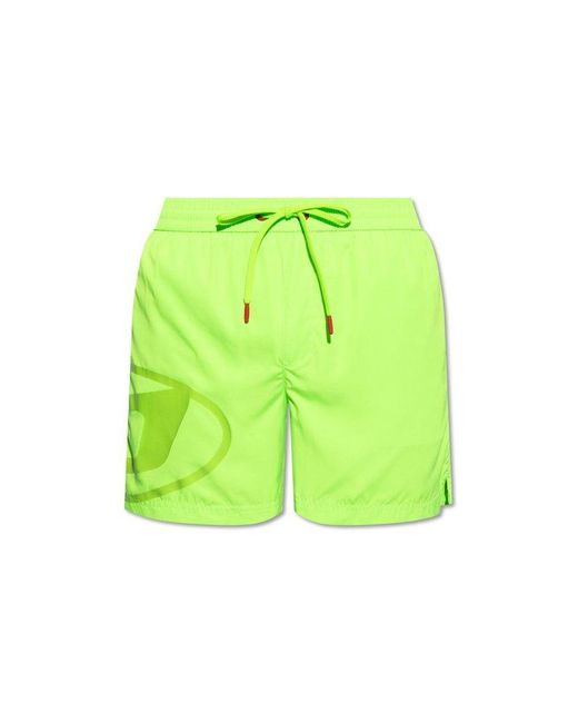 DIESEL Green ‘Bmbx-Rio’ Swimming Shorts for men