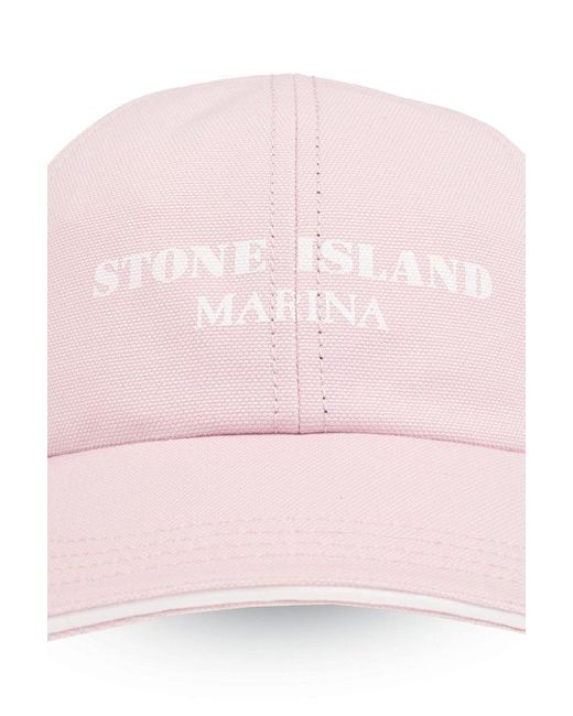 Stone Island Pink Cap From The 'Marina' Collection for men
