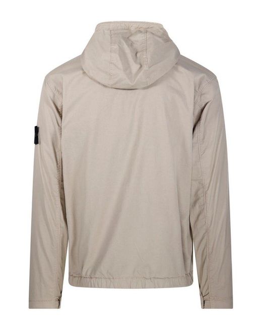 Stone Island Natural Drawstring Jacket for men