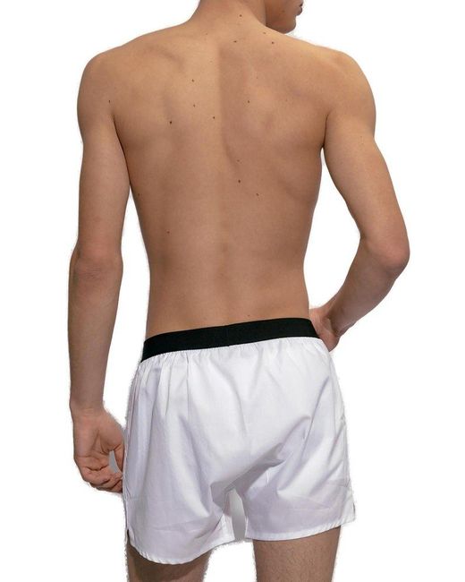 Tom Ford White Boxers With Logo for men