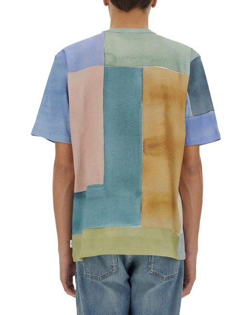 Paul Smith Blue Casual Fit Tshirt for men