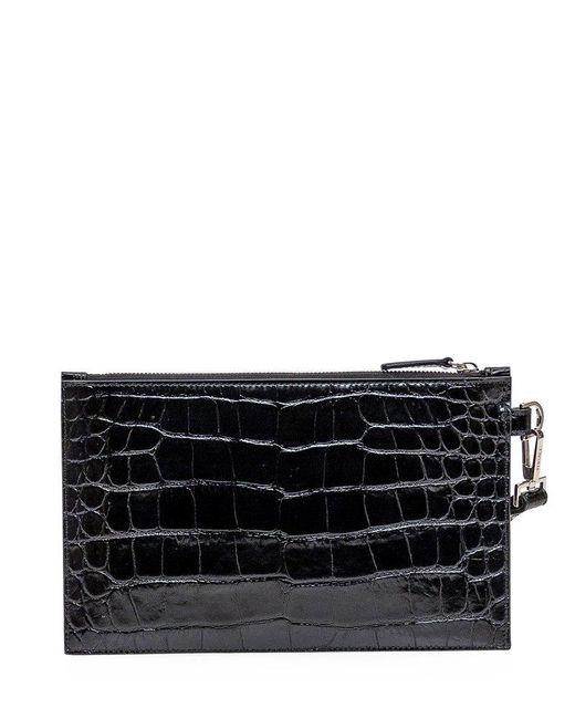Versace Black Biggie Medusa Clutch Bag for men