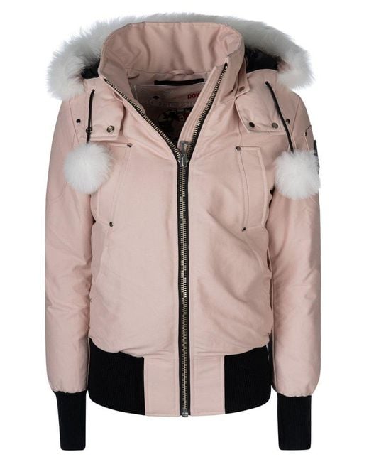 Moose Knuckles Pink Debbie Bomber