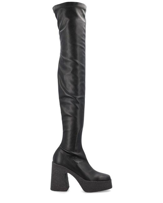 Stella McCartney Synthetic Over Knee Boots in Black | Lyst Canada