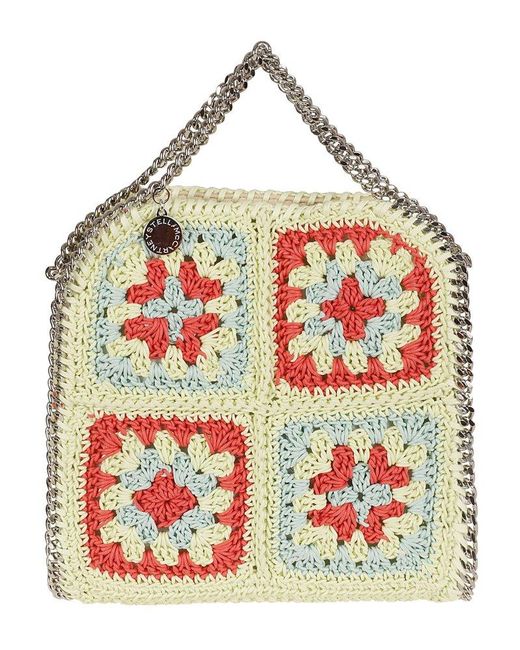 Stella McCartney Red Falabella Crochet Chain-link Shoulder Bag