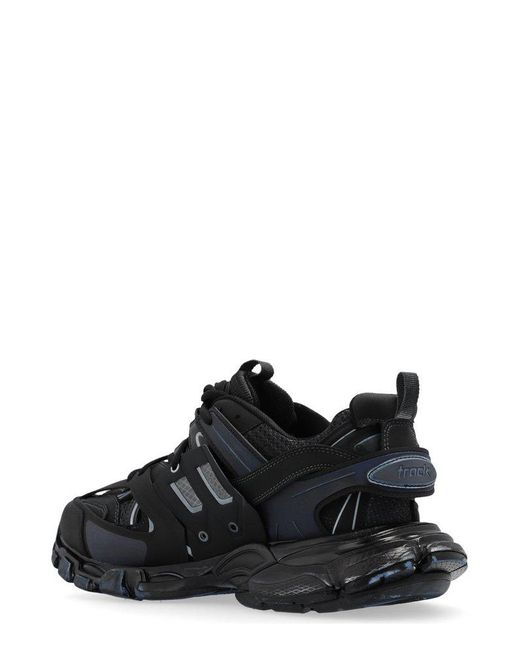 Balenciaga Black Track Panelled Lace-up Sneakers