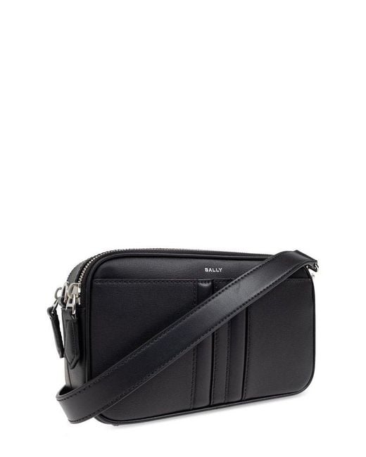 Bally Black Mythos Zipped Shoulder Bag for men