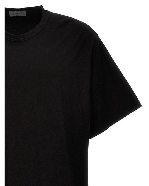 Yohji Yamamoto Black Crew-Neck T-Shirt for men