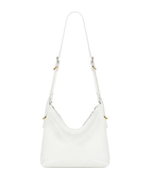 Givenchy Voyou Small Shoulder Bag in White | Lyst UK