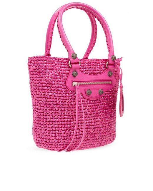 Balenciaga Pink Le Cagole Medium Tote Bag