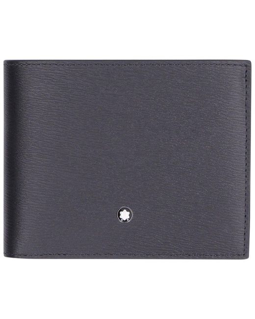 Montblanc Black Logo Plaque Bi-fold Wallet for men