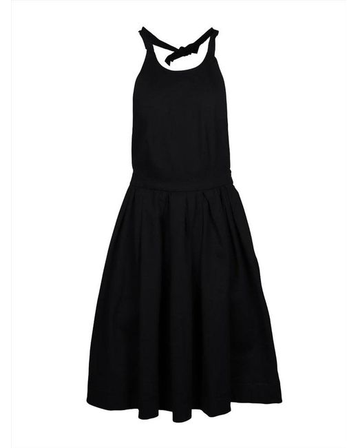 Prada Black Halterneck Midi Dress