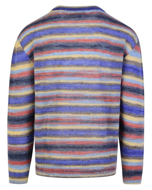 A.P.C. Blue 'Bryce' Mohair Blend Sweater for men