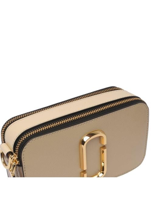 Marc Jacobs Natural The Snapshot Leather Cross-body Bag