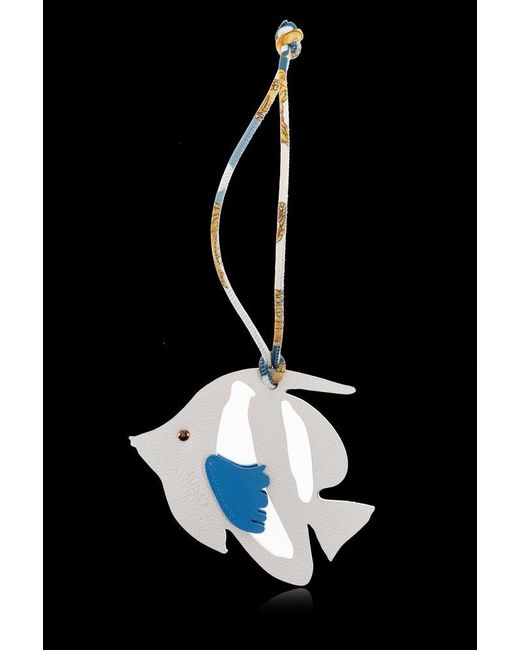 Versace Black The Shape Of A Fish Keychain