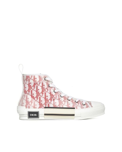Dior Canvas B23 High-top Sneaker in Pink for Men | Lyst UK