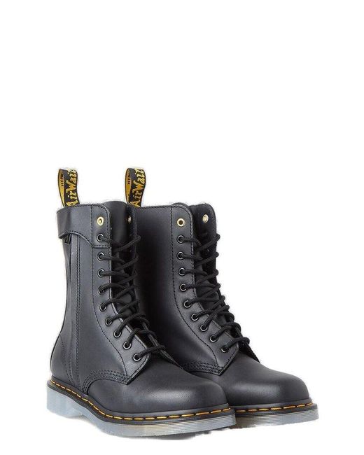 Yohji Yamamoto X Dr.martens 1490 Lace-up Boots in Black for Men | Lyst