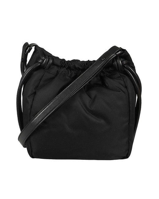Proenza Schouler Black Drawstring Bucket Bag