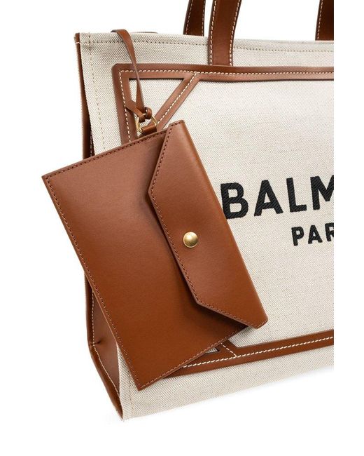 Balmain Natural Logo 'shopper' Bag,