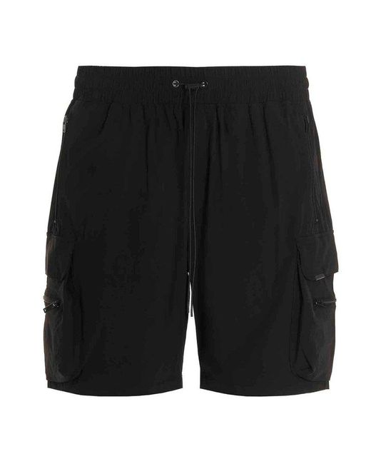 Represent Black Bermuda Shorts With Pockets