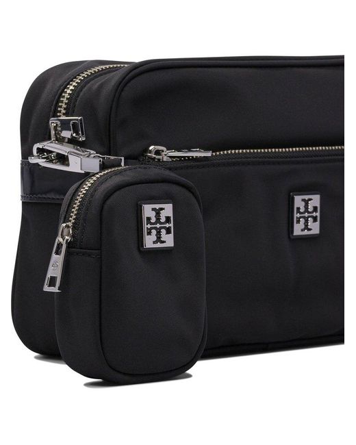 Tory Burch Black Virginia Zipped Shoulder Bag