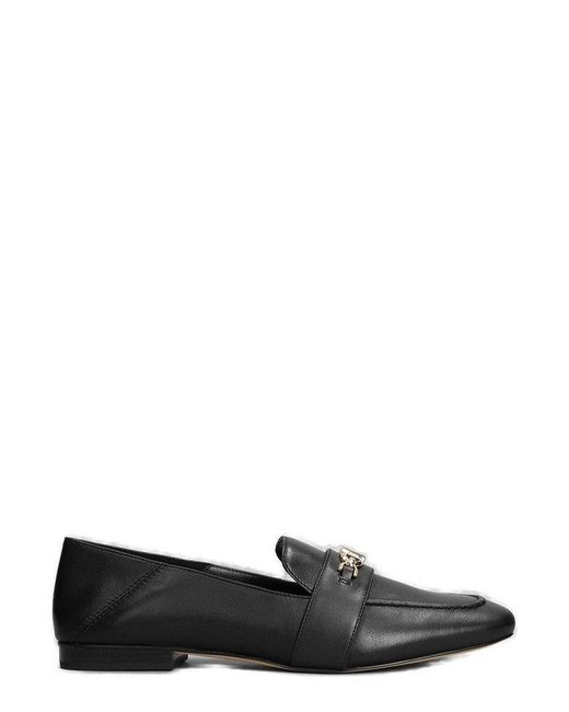 Michael Kors Black Tiffanie Logo Plaque Loafers