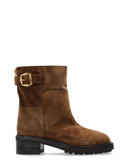 Jimmy Choo Brown Suede Ankle Boots Brooklyn