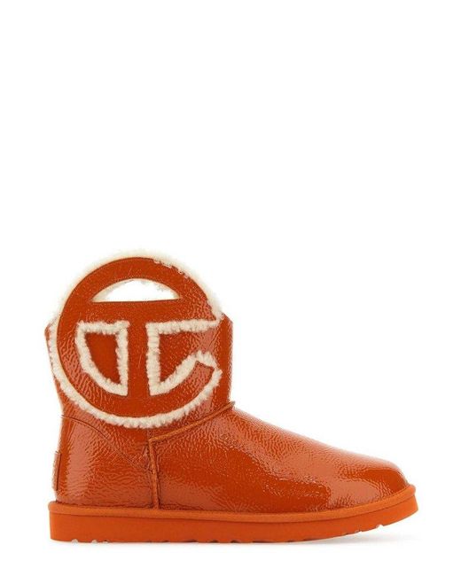Ugg Brown X Telfar Logo Mini Crinkle Boots for men